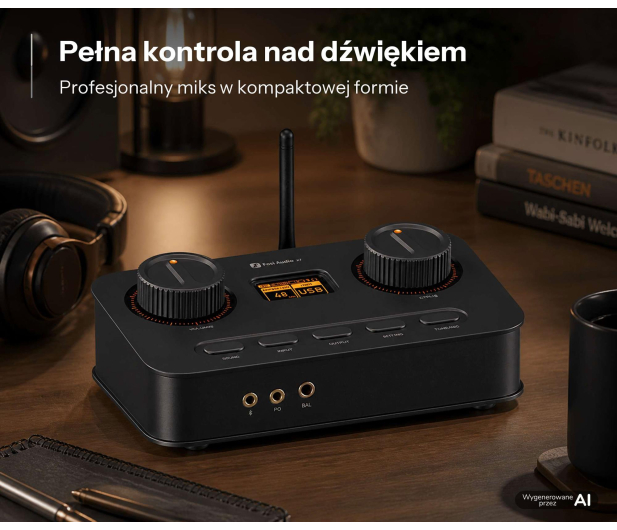 Fosi Audio Fosi Audio K7 black - wzmacniacz słuchawkowy z DAC do HiFi i - 1583294 - zdjęcie 5